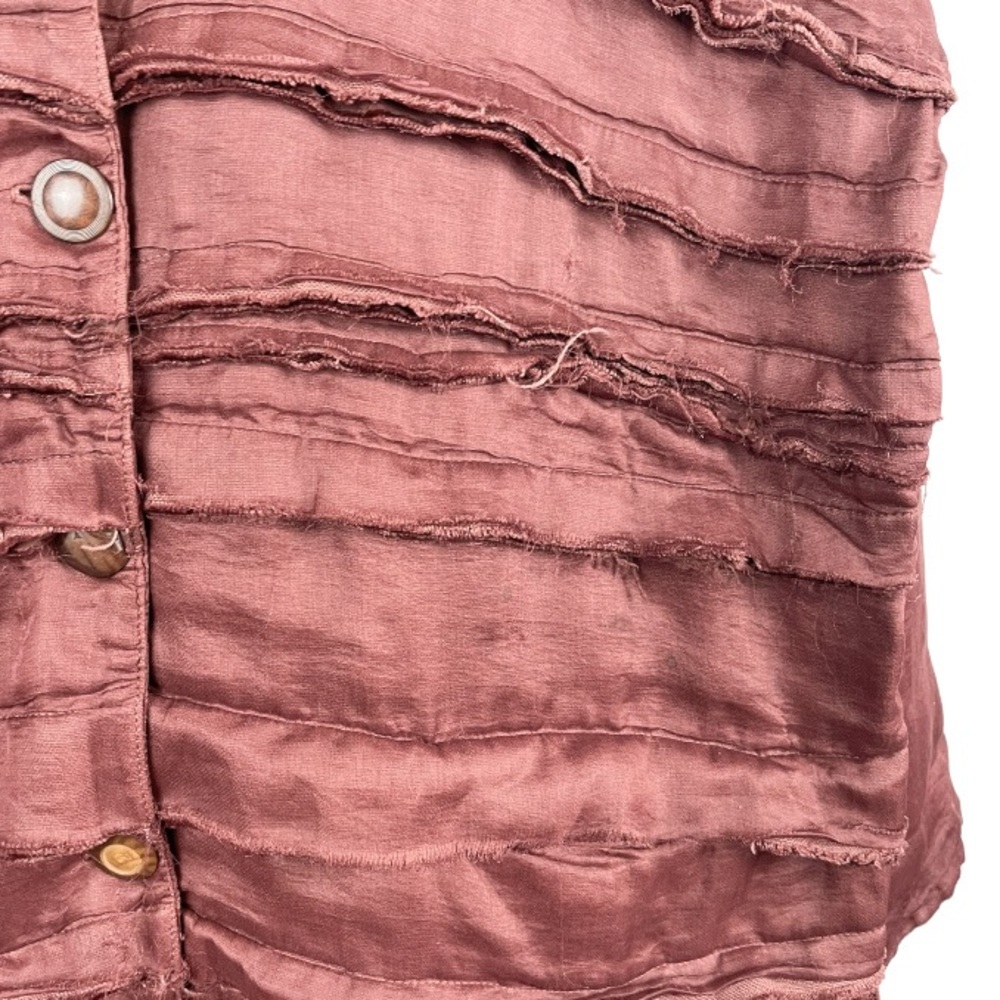 Krista Larson Lagenlook Tiered Heavy Jacket One Size - Picture 5 of 12